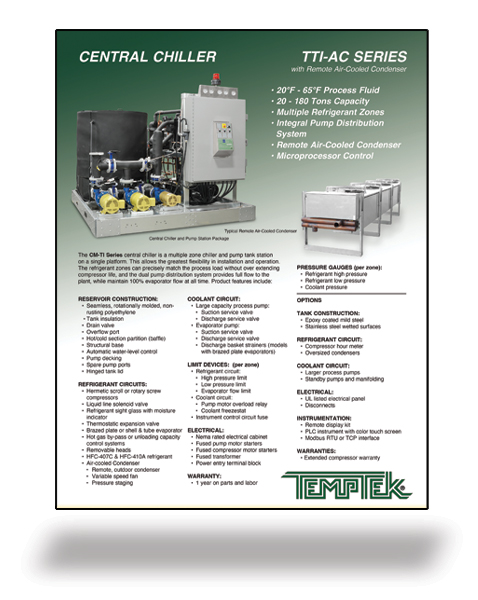 Download literature for TTI-A Central Chillers